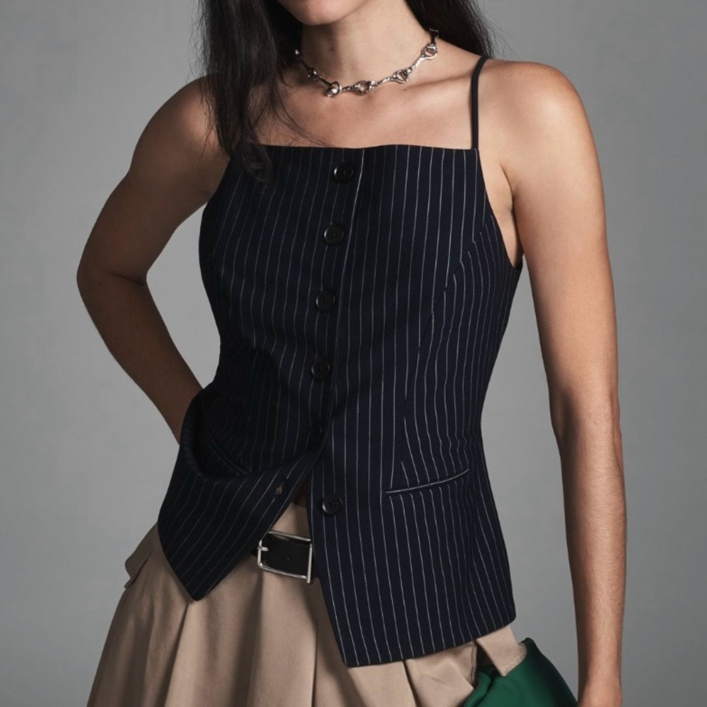 Anthropologie Sunday In Brooklyn Ponte Apron Vest